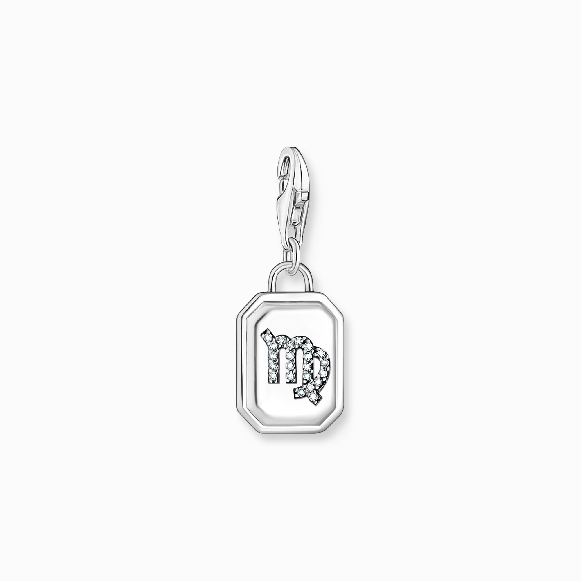 Silver charm pendant zodiac sign Virgo with zirconia from the Charm Club collection in the THOMAS SABO online store